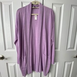Talbots Purple Sweater sz XL NWT